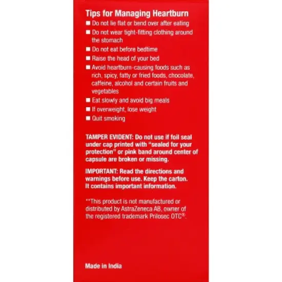 Leader 20 mg 24 Hour Omeprazole 3 - 14 Capsule Bottles image {3}