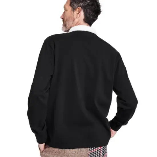 Men's Embroidered Skull Graphic Collared Long Sleeve Rugby Shirt - Rowing Blazers x Target image {1}