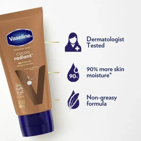 Vaseline Intensive Care Cocoa Radiant Hand and Body Lotion - Travel Size - 2 fl oz image {3}