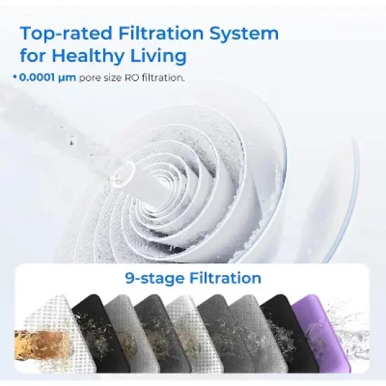 Waterdrop G3P800 Reverse Osmosis System Plus 1 Water Filter Pitcher image {6}