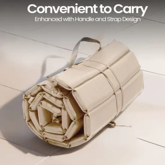 Pellebant 2PC Patio Chaise Lounge Chairs Cushion 22D Sponge 220gsm Polyester Fabric image {4}