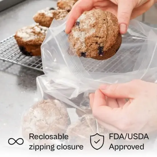 PSBM 1000 12x15 Clear Plastic Zipper Poly Locking Reclosable Bags 2 Mil image {3}