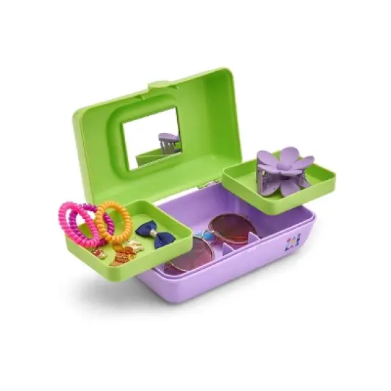 Caboodles Makeup Organizer - Neon Green Over Lilac image {3}
