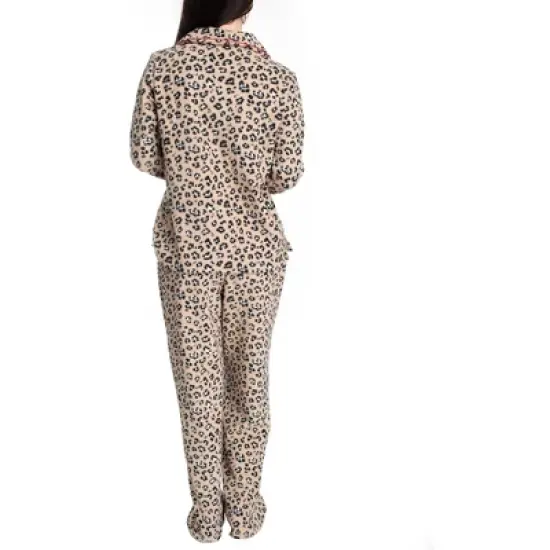 Hanes Womens Stretch Fleece Notch Collar Pajama Set image {2}