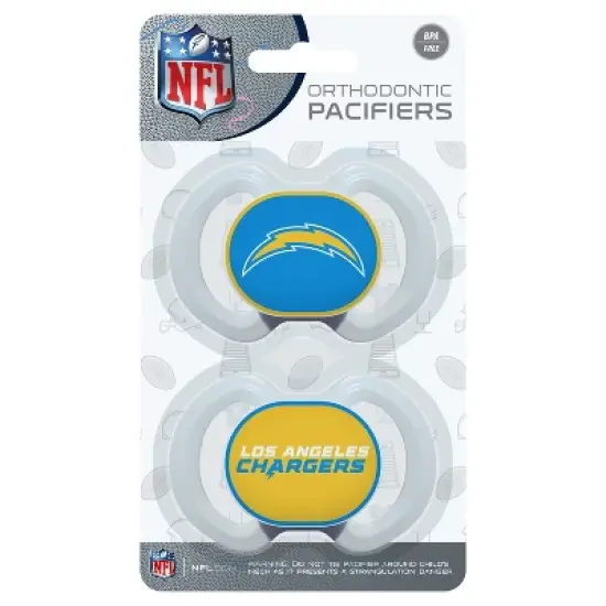 BabyFanatic Officially Licensed Pacifier 2-Pack - NFL Los Angeles Chargers image {2}