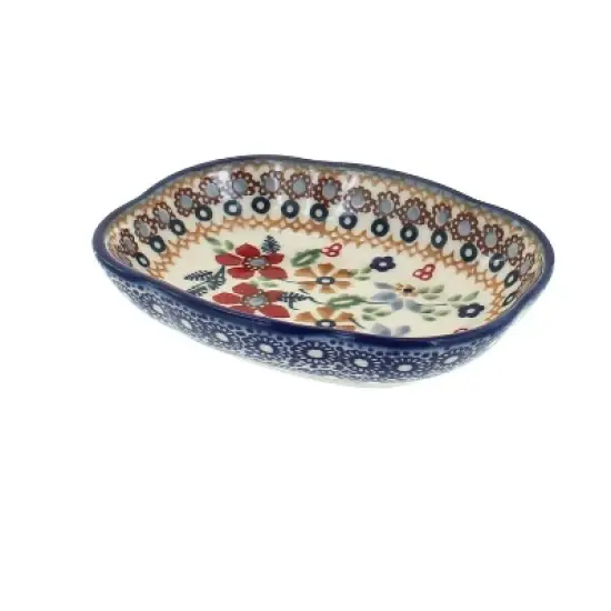Blue Rose Polish Pottery S126 Manufaktura Soap Dish image {5}