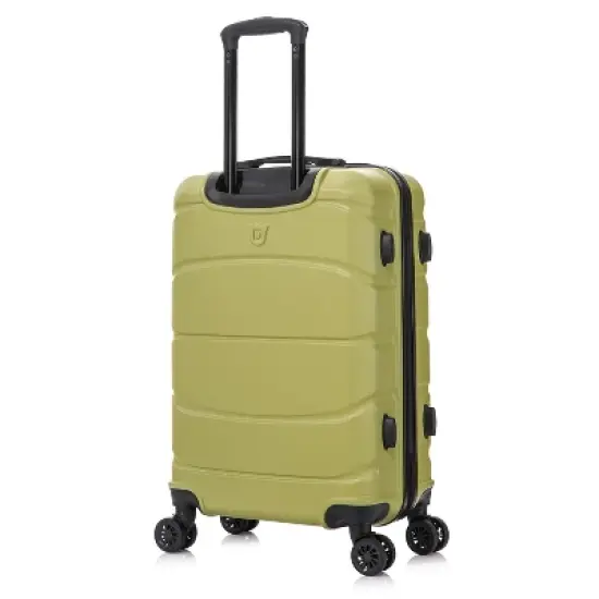 DUKAP Sense Lightweight Hardside Medium Checked Spinner Suitcase - Green image {4}