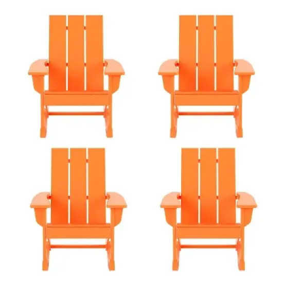 WestinTrends  Modern Adirondack Outdoor Rocking Chair (Set of 4) image {16}