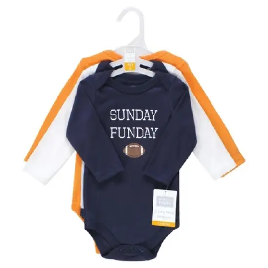 Hudson Baby Unisex Baby Cotton Long-Sleeve Bodysuits, Fall Winter Sports image {1}