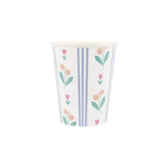 Meri Meri Bloomsbury Floral Pattern Cups (Pack of 8) image {4}