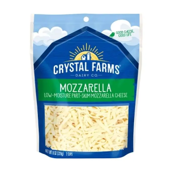 Crystal Farms Mozzarella Cheese Shreds - 8oz image {7}