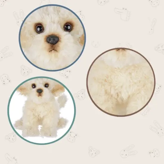 Bearington Bisquit Plush Labradoodle Stuffed Animal Puppy Dog, 13 Inch image {4}