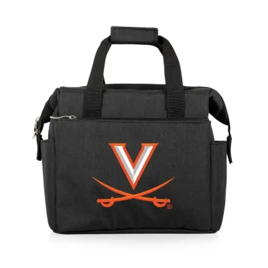 NCAA Virginia Cavaliers On The Go Lunch Cooler - Black image {1}