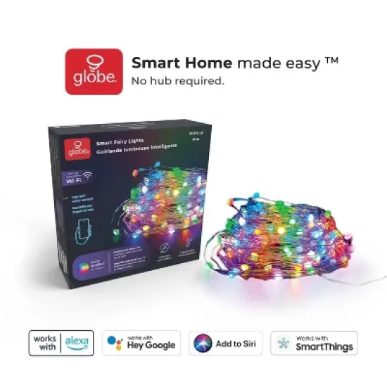 Globe Electric 32.8ft Wi-Fi Smart Fairy Light image {4}