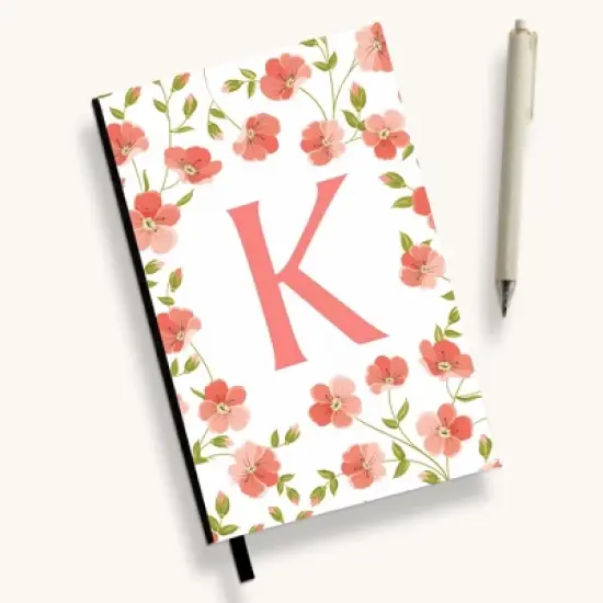 Personalization Mall Flowery Initial Personalized Journal image {12}