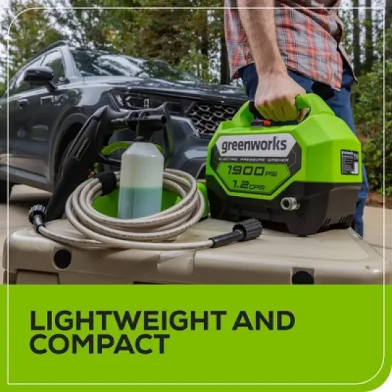 Greenworks 1900 PSI 1.2 GPM Electric Pressure Washer image {4}