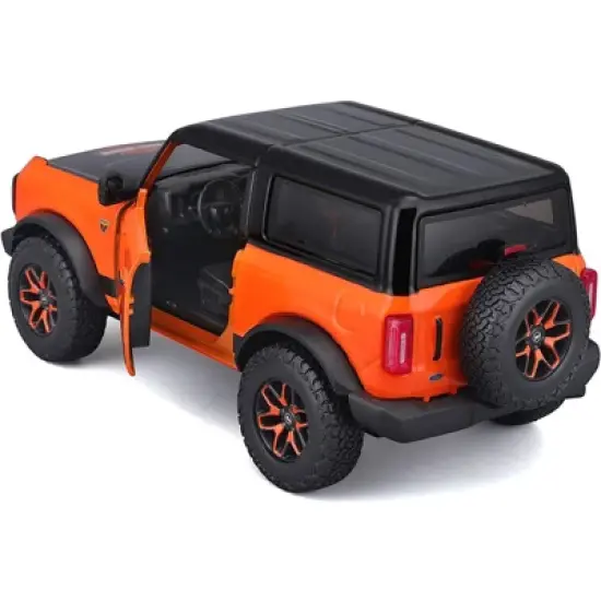 2021 Ford Bronco Badlands Orange and Black "Harley Davidson" "H-D Custom" Series 1/24 Diecast Model Car by Maisto image {3}