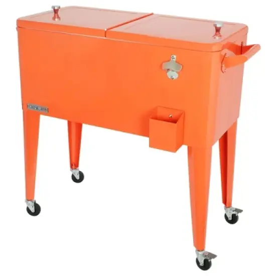80qt Portable Rolling Patio Cooler - Permasteel
 image {1}