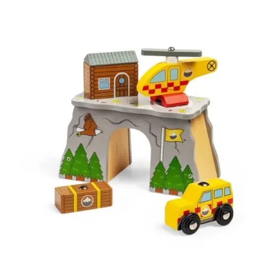 Bigjigs Rail Mountain Rescue Wooden Railway Train Set Accessory image {2}