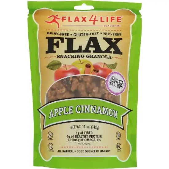 Flax4Life Apple Cinnamon Flax Granola - Case of 6/11 oz image {1}
