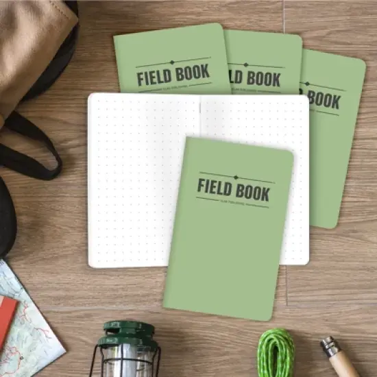 Elan Publishing Company Mini Field Book Set - Dots Text / Green Cover image {2}