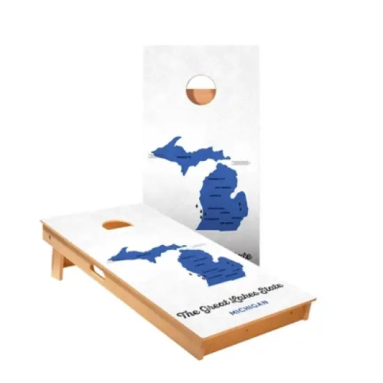 Skips Garage Great Lakes State Cornhole Boards - ACA Star Series image {1}
