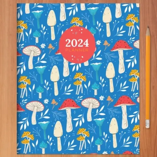 TF Publishing 2024 Monthly Planner 8"x6.5" Mushroom image {3}