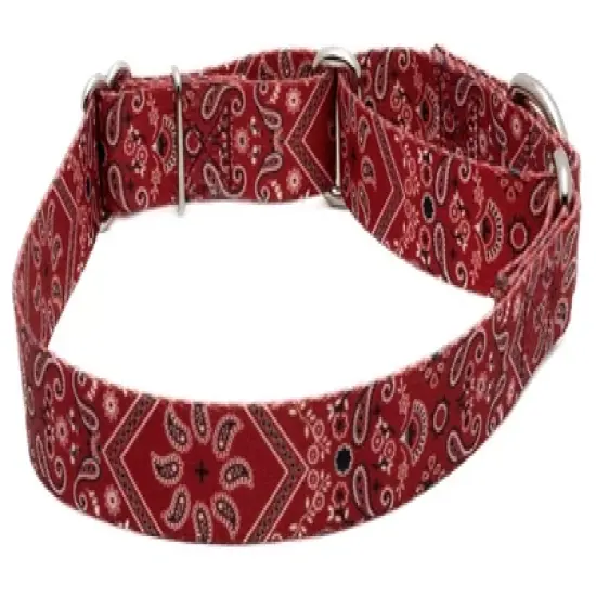 Country Brook Petz Red Bandana Martingale Dog Collar image {6}
