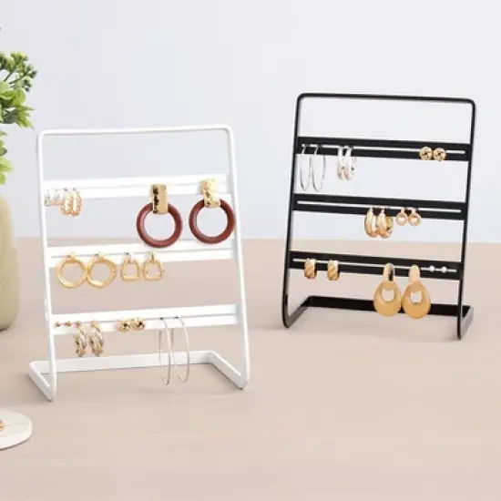 The Lakeside Collection Earrings Tabletop Stand 3 Tiers 7.75"W x 4"D x 6"H image {3}