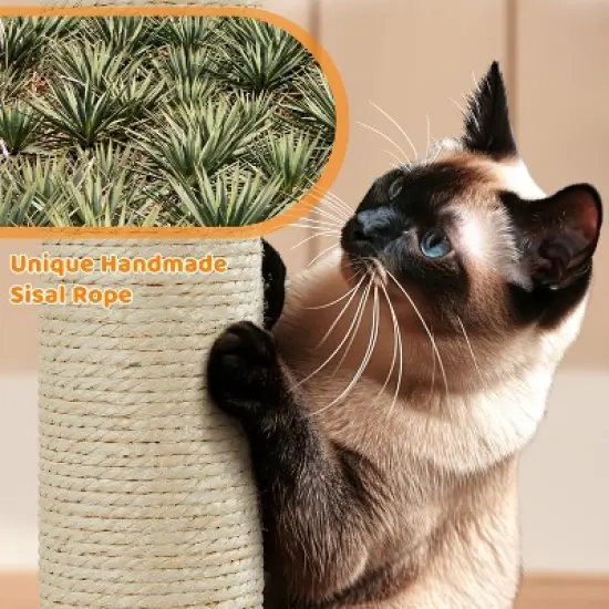 Yaheetech 42"H Cat Tree House with 2 Condos for Small Cats Kittens image {6}