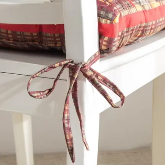 Barefoot Bungalow Gold Rush Luxury Modern Design Rustic American Beauty Furniture Cushion Chair Pad Each Chair Pad 18"x18" Multicolor image {2}