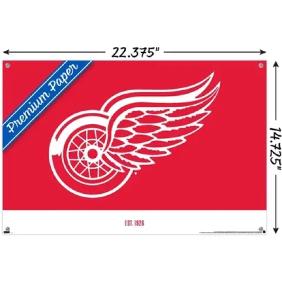 Trends International NHL Detroit Red Wings - Logo 21 Unframed Wall Poster Prints image {2}