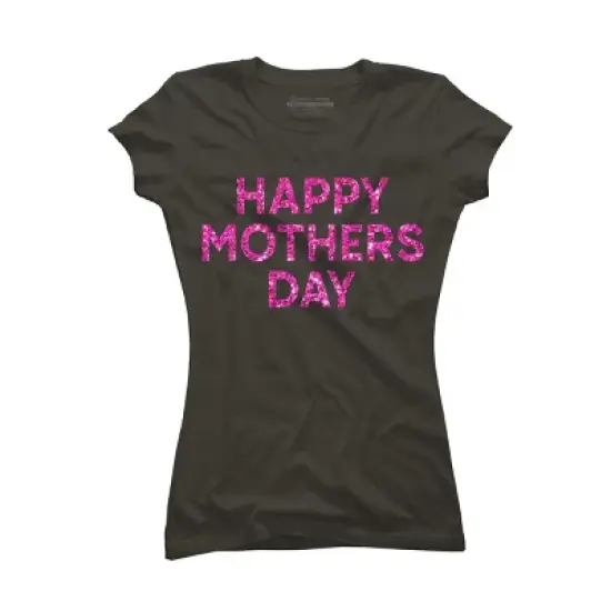 Junior's Design By Humans Happy Mother's Day Confetti Text By MeowShop T-Shirt image {4}
