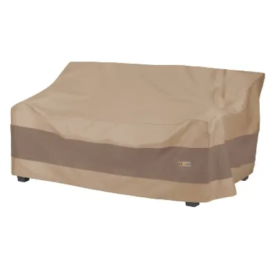 Duck Covers Brown Elegant Waterproof Patio Sofa Cover image {8}