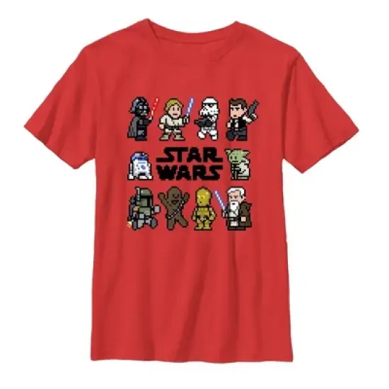 Boy's Star Wars Pixel Character Square T-Shirt image {2}