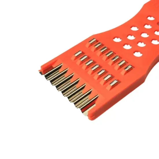 Unique Bargains Vegetable Fruit Slicer Peeler Red Silver Tone 10 Pcs image {3}