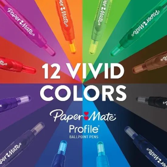 Paper Mate Profile Ballpoint Pen Refill Medium Point Black Ink 2/Pack (2130521) image {5}