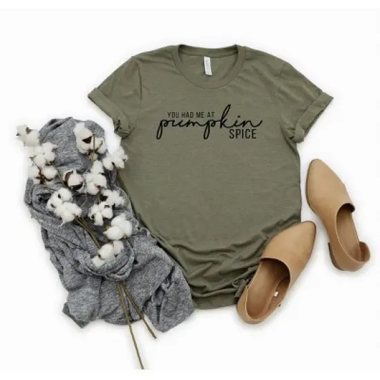 Simply Sage Market Women's You Had Me At Pumpkin Spice Short Sleeve Graphic Tee image {1}