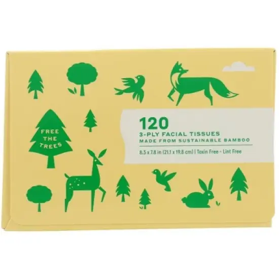 Caboo Tree Free Facial Tissue 3-Ply - Case of 12/1 ct image {3}