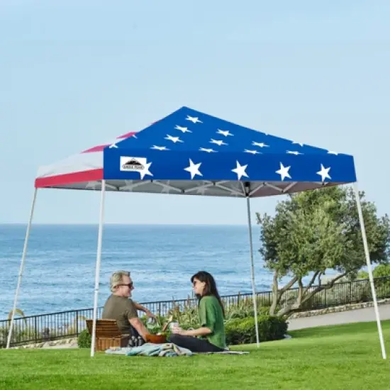 EAGLE PEAK Slant Leg Pop-up Canopy Tent Easy One Person Setup Instant Outdoor Beach Canopy Folding Portable Sports Shelter image {9}