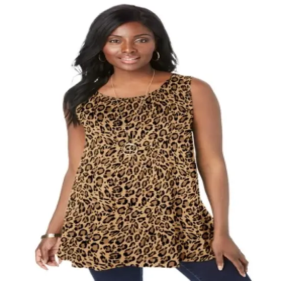 Jessica London Women&rsquo;s Plus Size Sleeveless Swing Tunic image {6}