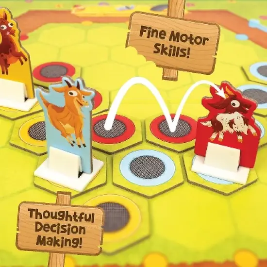 Peaceable Kingdom Bouncin&rsquo; Billy Goats Family Board Game - Practice Strategy with Family Games For Kids and Adults image {2}