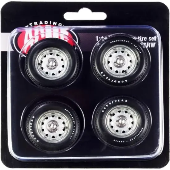Mopar Rally Wheel and Tire Set of 4 pieces 1/18 by ACME image {2}