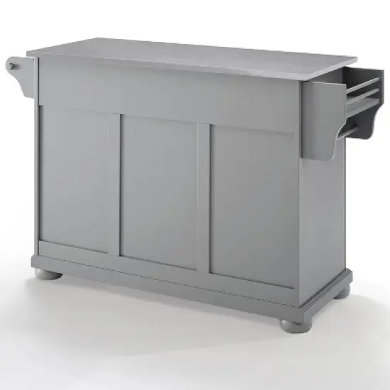 Alexandria Stainless Steel Top Kitchen Island/Cart Gray/Stainless Steel - Crosley image {10}