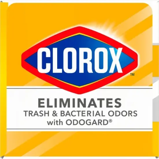 Glad Small Drawstring Trash Bags - Clorox Lemon Fresh - 4 Gallon image {13}