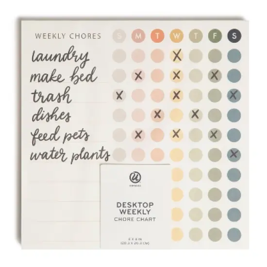 U Brands 8''x8'' Chore Pad Bold image {7}