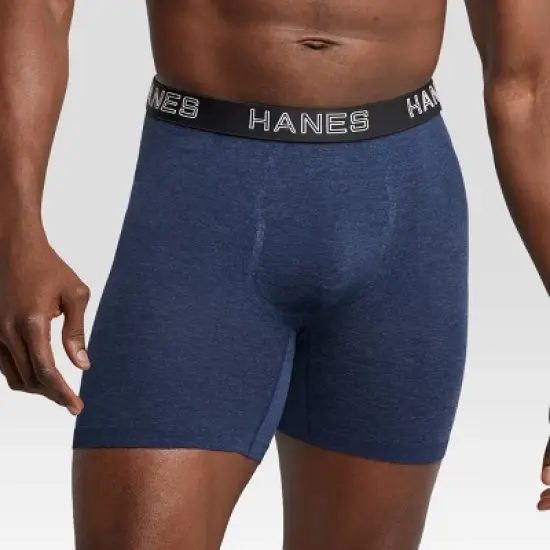 Hanes Premium Men's Seamless Boxer Briefs 2pk - Heathered Gray image {1}