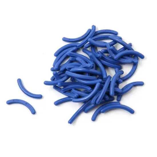 Unique Bargains Soft Rubber Cosmetic Makeup Eyelash Curler Refill Pads for Ladies Blue  60 Pcs image {2}