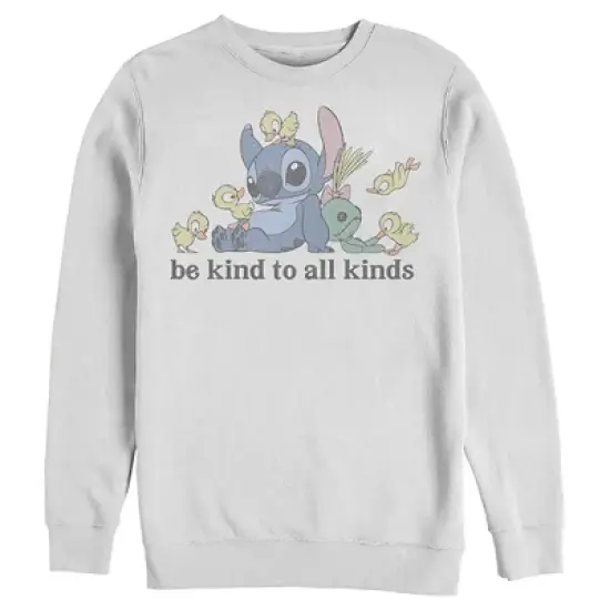Men's Lilo & Stitch Be Kind to All Kinds Sweatshirt image {3}