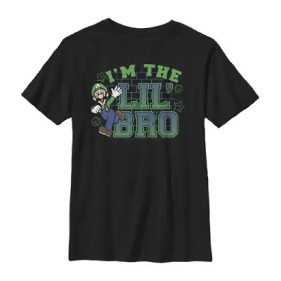 Boy's Nintendo Luigi Lil' Bro T-Shirt image {3}
